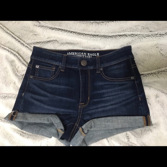 3/$15 Dark blue jean shorts from American eagle - Picture 4 of 6